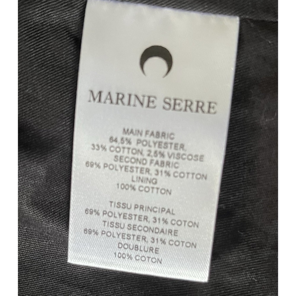 MARINE SERRÉ G/L Regenerate Cropped Camo Bomber Jacket Men's Size M / 48 Gray - Picture 14 of 15